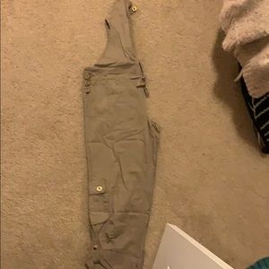 khaki overalls
